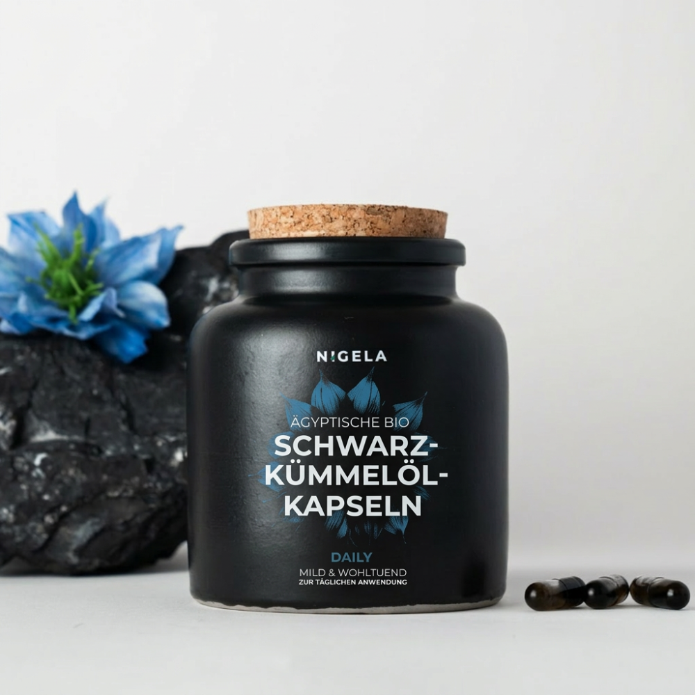 Schwarzkümmelöl Kapseln DAILY (milder Geschmack)