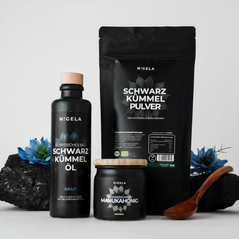 Immunsystem schwächelt? Power-Trio Pur von Nigela – bis zu 20 € sparen