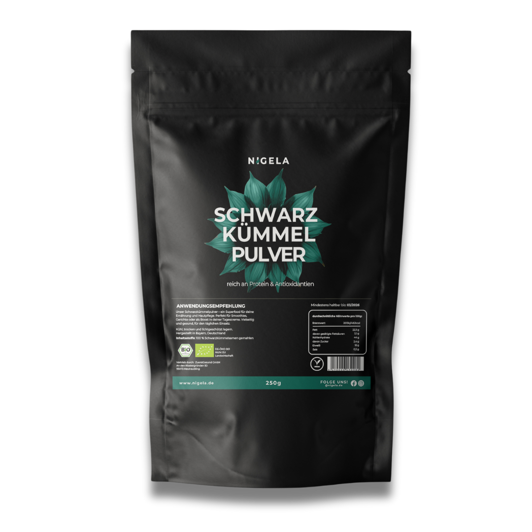 Bio Schwarzkümmelpulver (Fein Gemahlen) 250g
