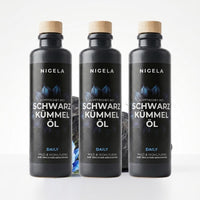 Nigela Schwarzkümmelöl Daily 200 ml im 3er-Set – mildes Bio-Schwarzkümmelöl aus Ägypten für die tägliche Routine

#Menge_3 Flaschen