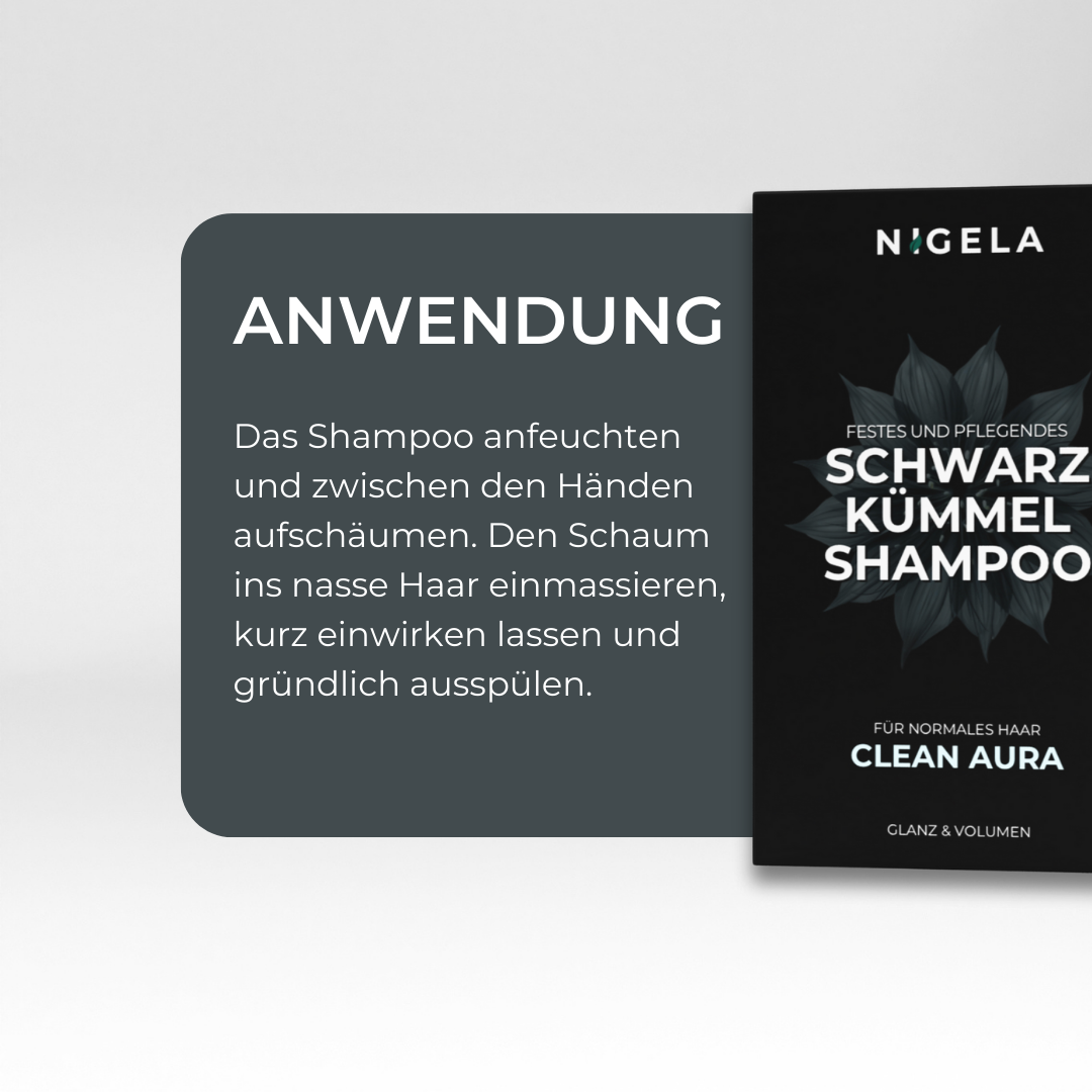 Festes Schwarzkümmel Shampoo -  natürliche Pflege für Glanz &amp; Volumen 100g