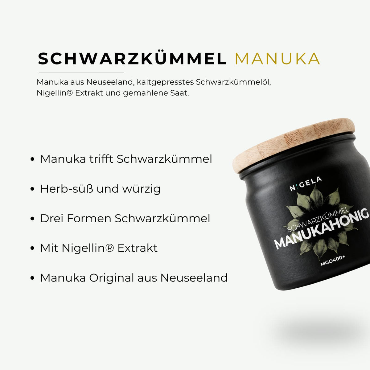 Schwarzkümmel Manukahonig
